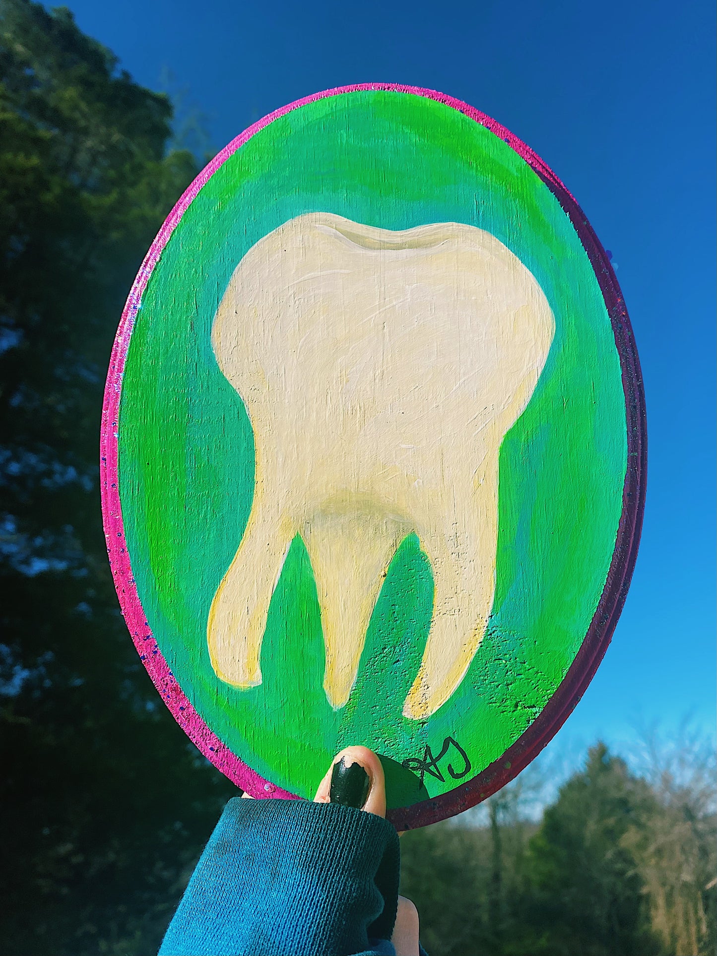 Big Tooth #1 Acrylic Painting
